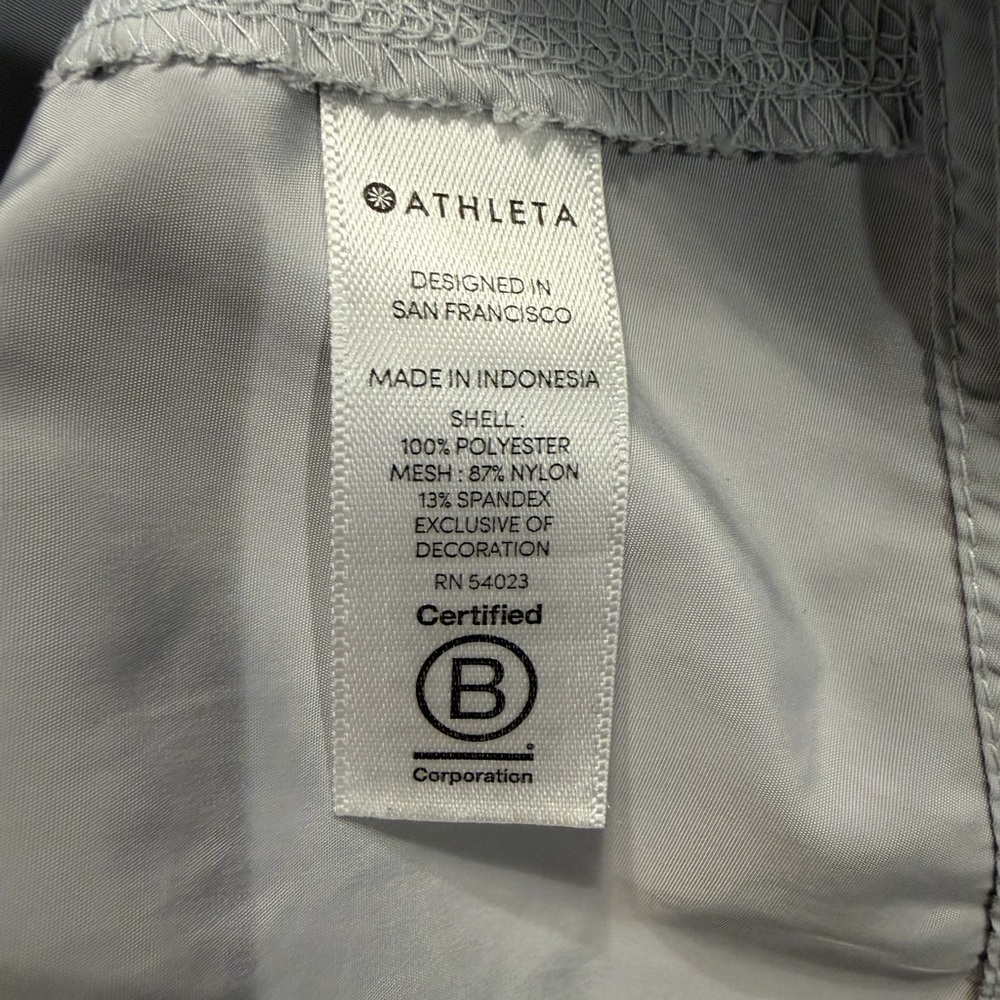 Athleta Solar Wind & Rain Anorak Jacket, Grey/Silver Medium Tall - Picture 10 of 15
